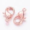 Brass Lobster Claw Clasps KK-D242-RG-2