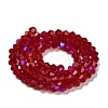 Transparent Electroplate Glass Beads Strands EGLA-A039-T3mm-L27-2