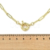 4MM Brass Paperclip Chain Necklaces with Spring Ring Clasps for Women NJEW-JN06007-4