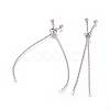 Tarnish Resistant Adjustable 304 Stainless Steel Bracelet Making X-STAS-G169-01P-1