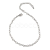 Brass Heart Link Bracelets for Women BJEW-G735-07P-4
