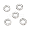 Brass Textured Linking Rings KK-D289-32P-1