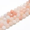 Natural Pink Aventurine Beads Strands G-R448-6mm-12-1