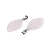 Natural Rose Quartz Pendants G-S364-076A-03-3