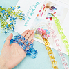 4Pcs 4 Colors Acrylic Cross Chains FIND-WR0002-27A-6