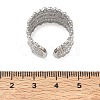 Flower 304 Stainless Steel Finger Rings Components SA-CBA45D5-14P-3