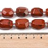 Natural Red Jasper Beads Strands G-Z147-E03-01-5