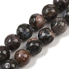 Natural Glaucophane Beads Strands X-G-R485-12-8mm-2