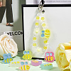 42Pcs 7 Colors Transparent Acrylic Beads MACR-SC0001-98-3