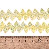 Electroplate Transparent Glass Beads Strands EGLA-N056-03A-04-4