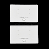 Smiling Face Paper Earrings Necklace Display Cards FIND-T072-01B-03-1