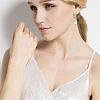 Knot with Imitation Pearl Dangle Stud Earrings JE1099A-7