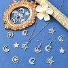10Pcs 5 Styles Alloy Crystal Rhinestone Pendants FIND-YW0011-73-4
