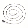 Non-Tarnish 304 Stainless Steel Boston Link Chain Necklace NJEW-S420-006C-P-3