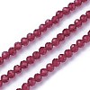 Faceted Glass Beads Strands G-F619-09D-3mm-1