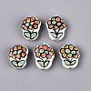 Handmade Porcelain Ceramic Beads PORC-Q005-08B-1