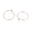 Ion Plating(IP) 316L Surgical Stainless Steel Hoop Earring Findings STAS-D164-04RG-2