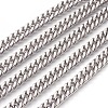 Tarnish Resistant 201 Stainless Steel Cuban Link Chains CHS-L017-17E-1