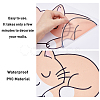 Translucent PVC Self Adhesive Wall Stickers STIC-WH0015-334-6