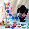 150Pcs PVC Paillette/Sequin Links PVC-TA0001-07A-10