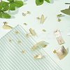 Mixed Shapes Brass Stud Earring Findings KK-FH0003-75-4