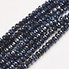 Electroplate Glass Beads Strands X-EGLA-D020-3x2mm-35-1