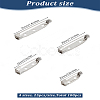 100Pcs 4 Styles Iron Safety Pin Brooch Findings IFIN-LP0001-11-2