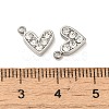 304 Stainless Steel Pendants STAS-L025-005P-01-3