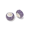 Alloy Rhinestone Clay Pave Beads ALRI-D300-03S-02-2