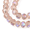 Electroplate Glass Beads Strands EGLA-A034-T1mm-L22-3