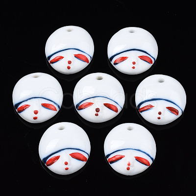 Handmade Porcelain Pendants PORC-N004-155-1