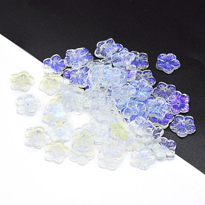 Transparent Glass Beads GLAA-H016-10J-6-1