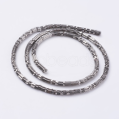 Electroplate Non-magnetic Synthetic Hematite Bead Strands G-K225-02D-1