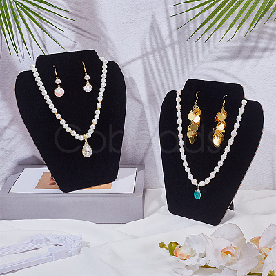 2Pcs Desktop Paper Necklace Display Stands NDIS-SC0001-03A-1