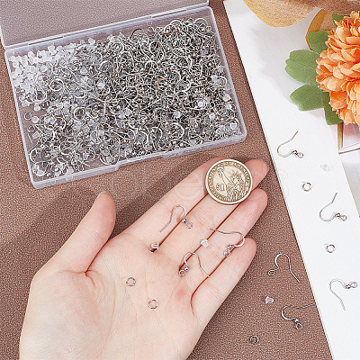300Pcs 304 Stainless Steel French Earring Hooks STAS-SP0001-36-1