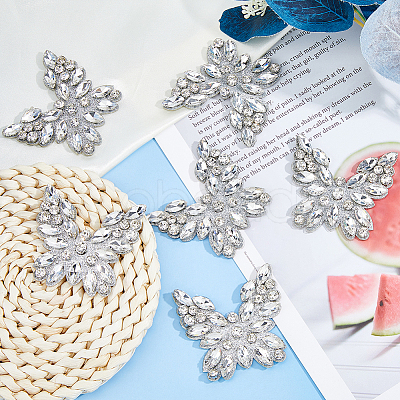 6pcs Glass Viscose Accessories Ornament Accesories DIY-FH0008-97-1
