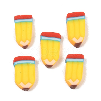 Back to School Handmade Polymer Clay Cabochons CLAY-A007-10B-1