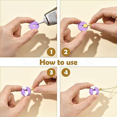 200Pcs Tibetan Style Alloy Glue On Flat Pad Pendant Bails TIBEP-FS0001-50-1
