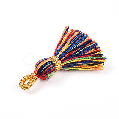 Polycotton(Polyester Cotton) Tassel Pendant Decorations FIND-N006-01A-1