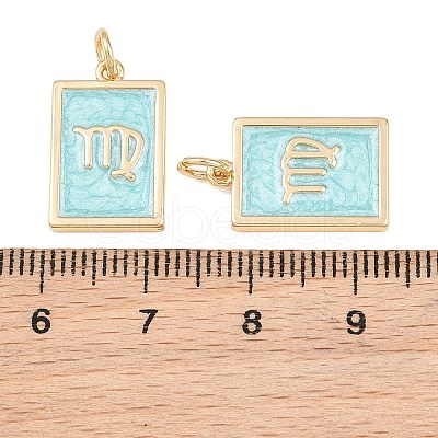 Brass Enamel Pendants KK-CBA62C2-01D-1