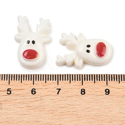 Christmas Opaque Resin Cabochons LS-RESI-XCP0002-66A-1