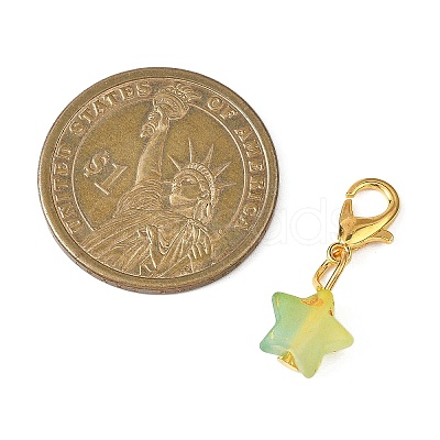 Star Acrylic Pendant Decorations HJEW-JM04576-1