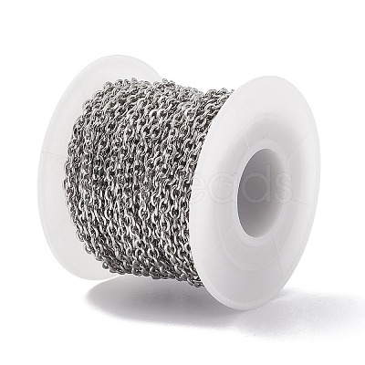 Tarnish Resistant 304 Stainless Steel Cable Chains CHS-L017-23B-1