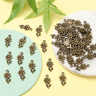 Tibetan Style Alloy Pendants TIBEP-YW0001-03AB-1