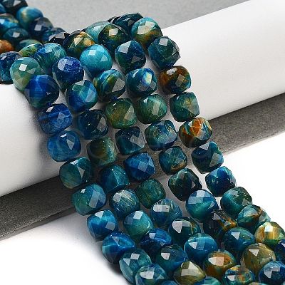 Natural Tiger Eye Dyed Beads Strands G-H028-A01-02-1