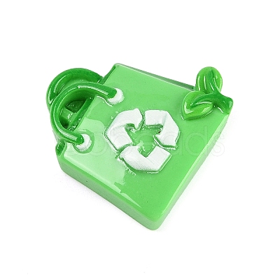 Environmental Protection Theme Opaque Resin Cabochons LS-CRES-Z013-03C-1