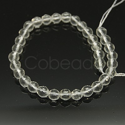 Quartz Crystal Beads Strands G-C174-6mm-2-1