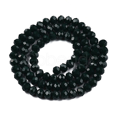 Opaque Solid Color Glass Beads Strands EGLA-A034-P3mm-D12-1