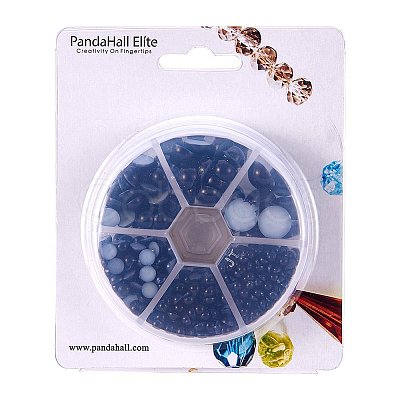 1Box Imitation Pearl ABS Acrylic Dome Cabochons SACR-PH0001-25-1