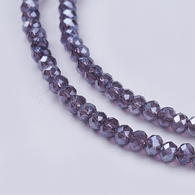 Electroplate Glass Beads Strands LS-GLAA-F076-FR10-1
